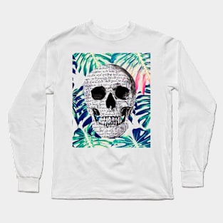 Cool Tees Tropical Shakespeare Skull Long Sleeve T-Shirt